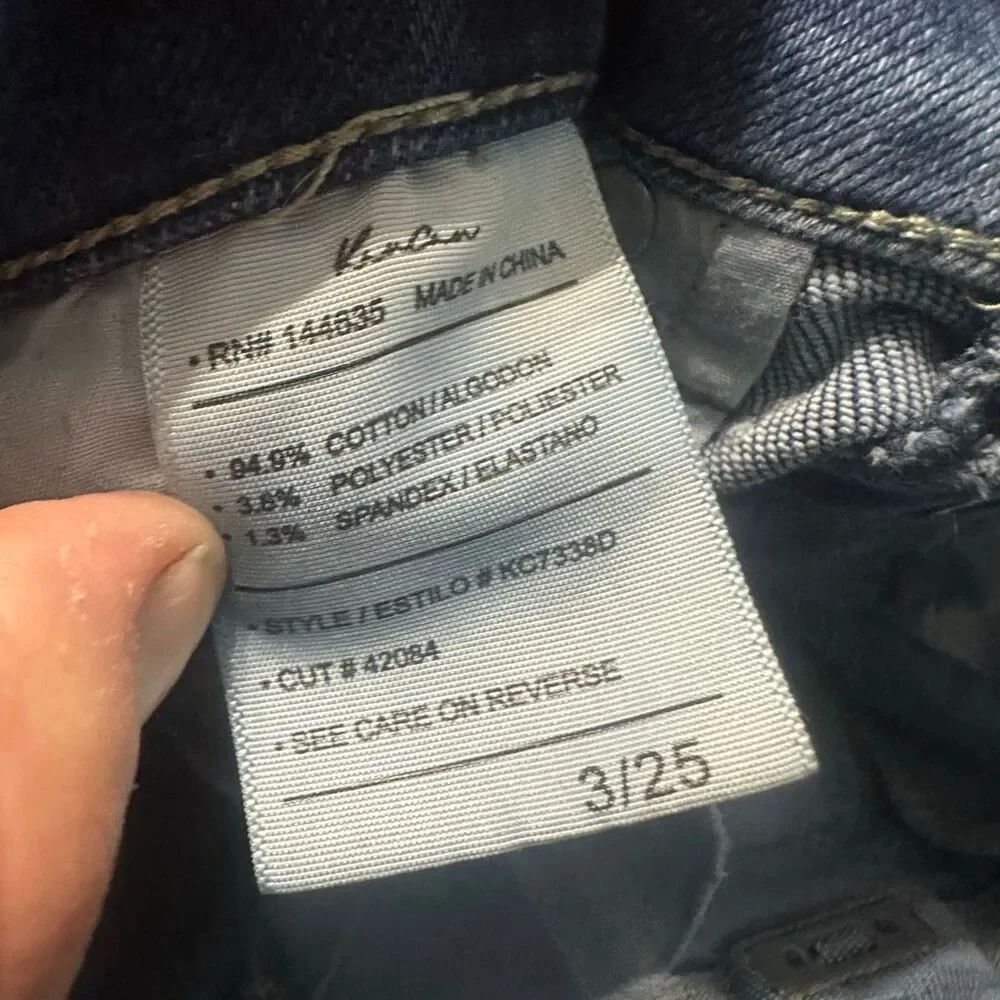 Kancan flared trendy normcore stretchy 3/25 jeans - Picture 3 of 8